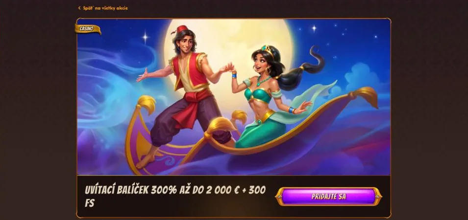 Uvítací balíček Alawin 300 % až do 2 000 € a 300 free spinov