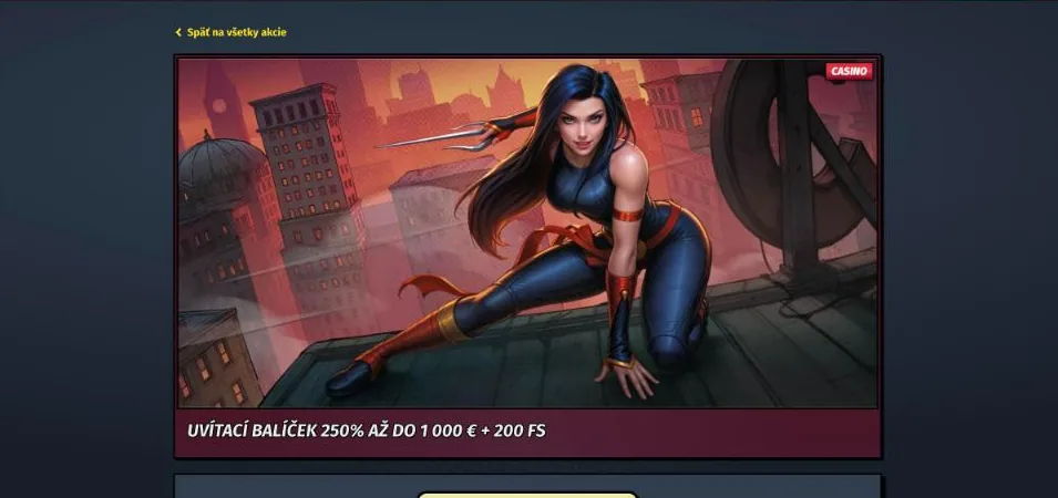 Stránka uvítacieho balíčka Allyspin 250 % do 1 000 € a 200 free spinov